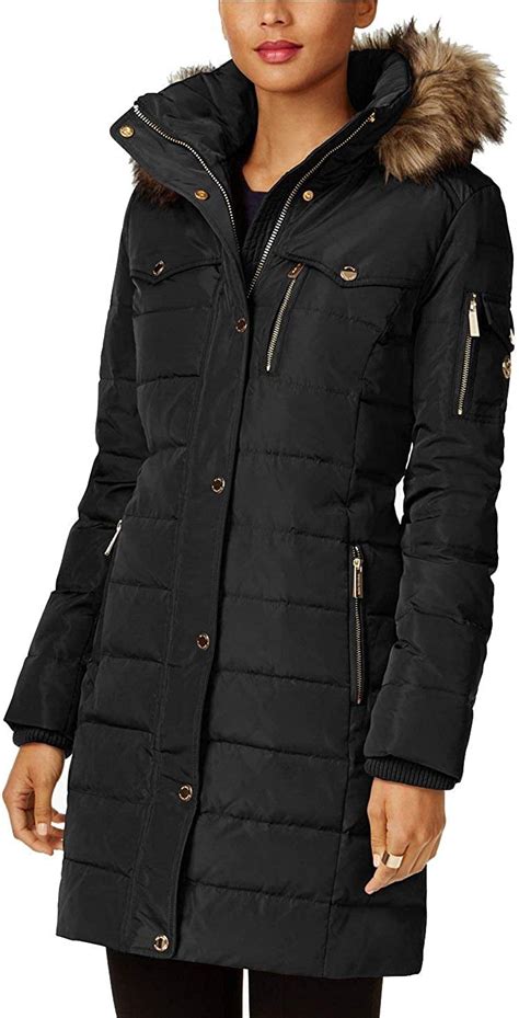 michael kors black winter jacket.